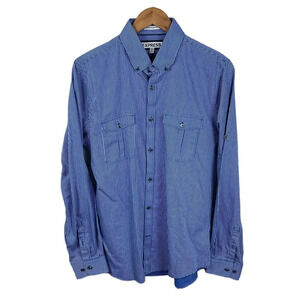 BF970 Mens Express Extra Slim Fit Designer Striped Dress Shirt 16-16.5 L